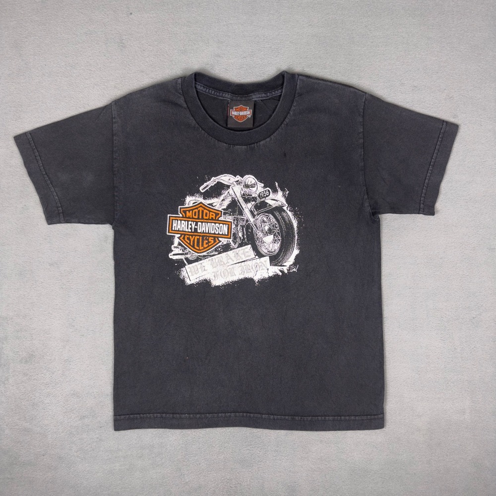 Harley Davidson Holstein's Omaha NE We Brake For Iron Motorcycle T-Shirt Faded